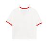 Gucci X SS22 Koszulka Cropped z Nadrukiem LOGO Damska Biała