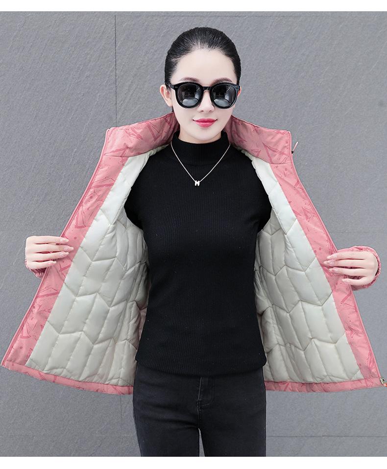 2024 Damen Winter Kapuzenjacke Warm Baumwolle für Mittelalte und Ältere