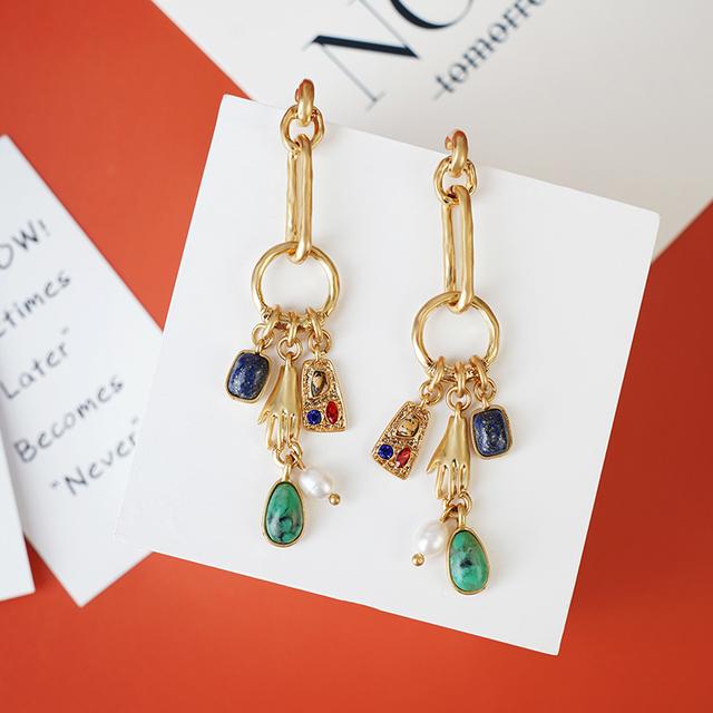 

Серьги-гвоздики в морском стиле Boho Delicate Ocean Beauty Cute Animals Studsearrings Goldfish Charms Long Earringsbeach Conch For Women