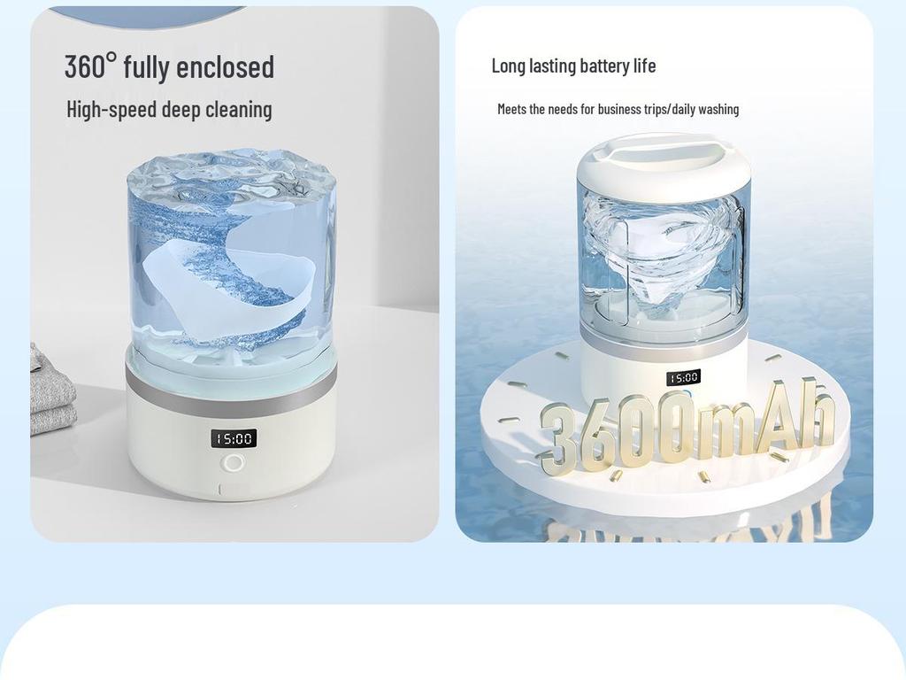 Portable Mini Automatic Washer for Socks and Underwear