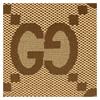 Gucci Double G logo flip closure canvas canvas bag wallet women's brown