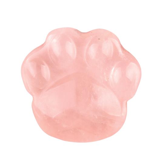 Faux Crystal Cat Paw Ornament Healing Natural Stone Kitten Paw Statue Carving Animal Claw Figurine Desktop Decoration Cat Lovers Gift