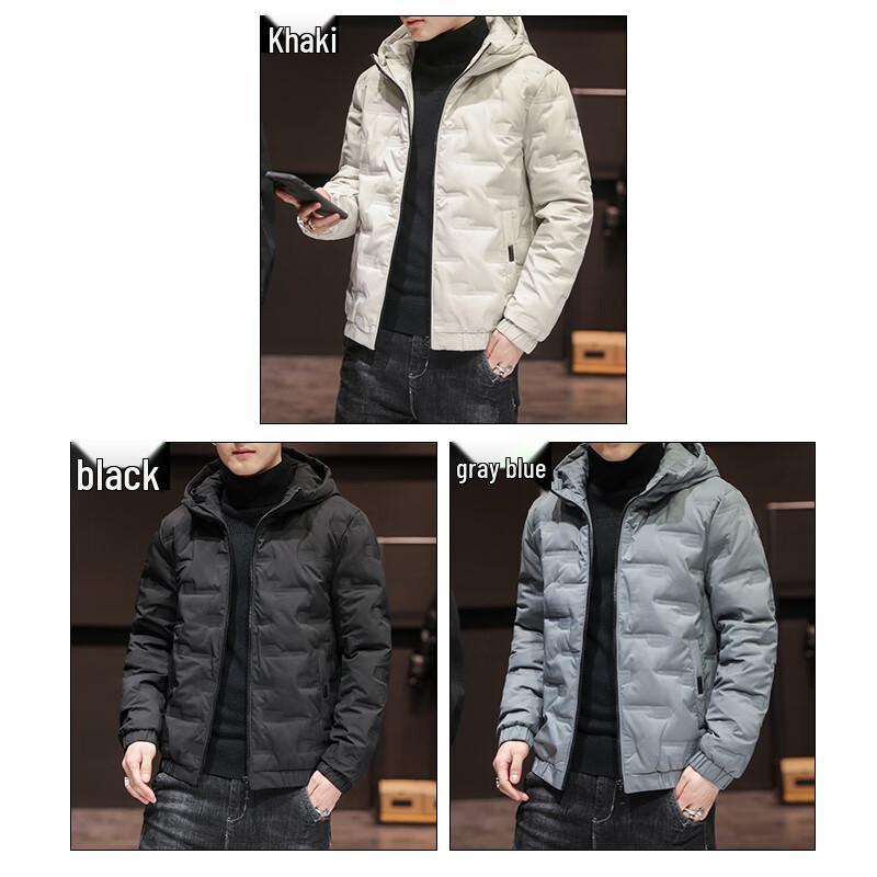 JEANSWEST Men's Thick Winter Hooded Padded Jacket