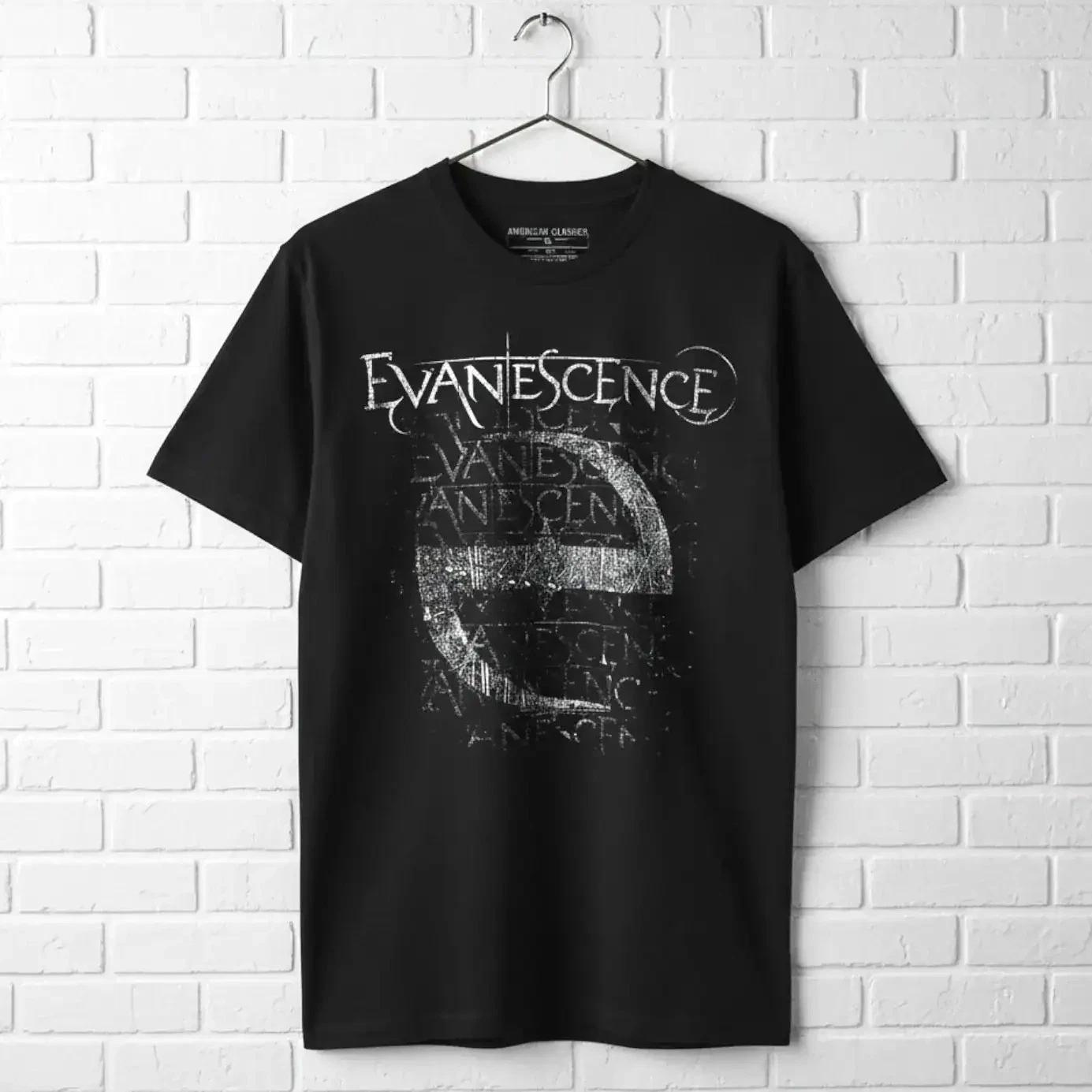 Мужская футболка Evanescence Винтажный символ E L