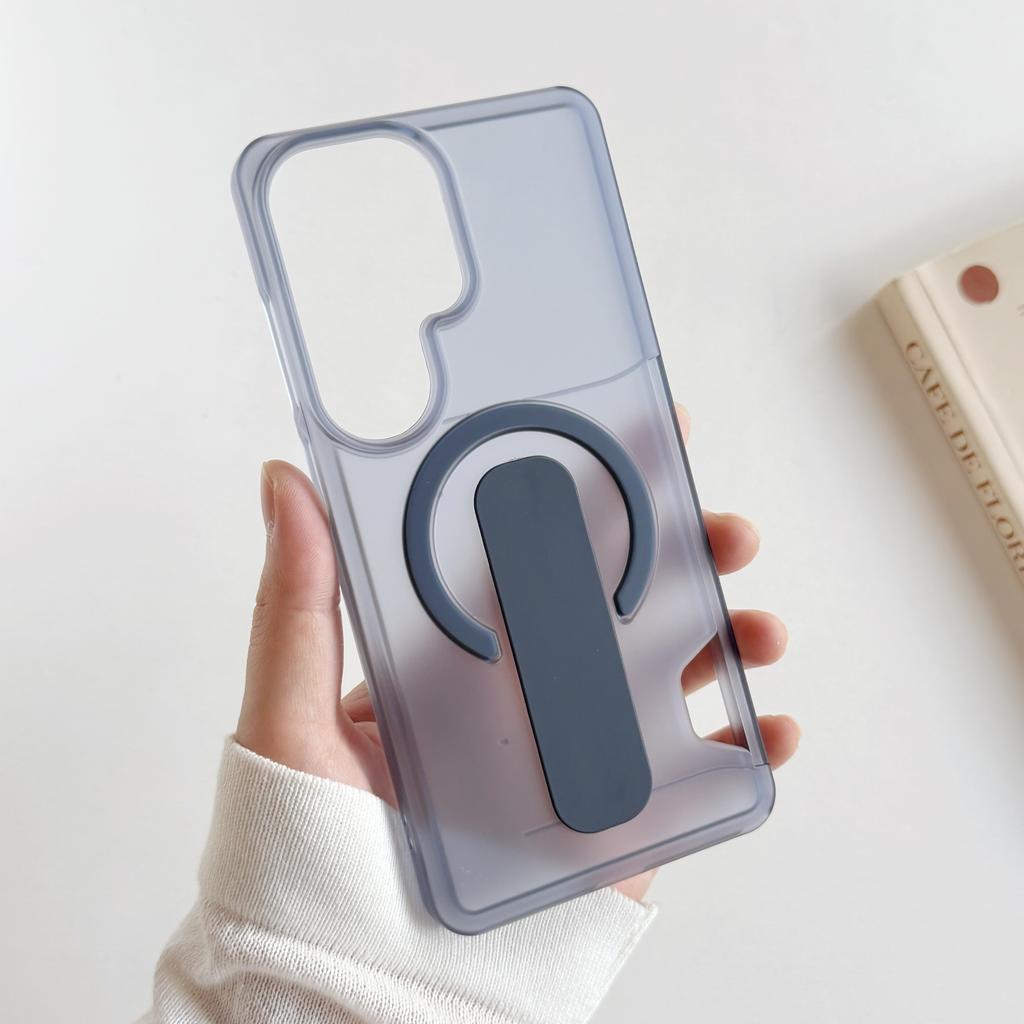 Slim PC Clear Matte Card Slot Shockproof Case for Samsung Galaxy S26 S25 S24 Plus Ultra Grip Holder For Magsafe Magnetic Cover