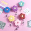 Flowers Chest Card Elegant Retractable Badge Reel Nurse Badge Holder ID Card Clips Name Card Holder