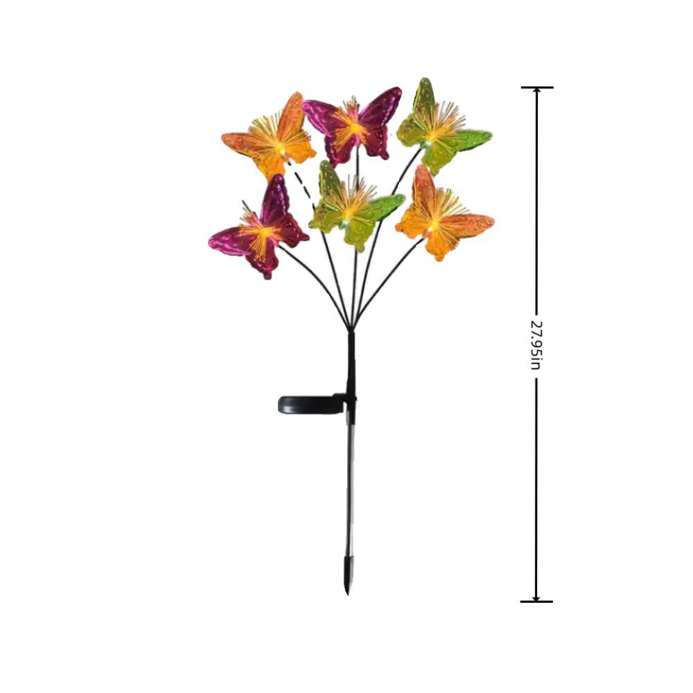 Solar LED Fiber Optic Butterfly Light: Waterproof Garden, Lawn & Courtyard Decoration