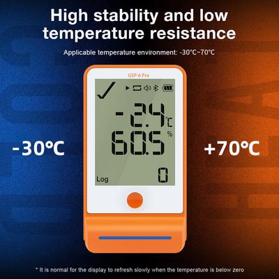GSP-6pro USB Temperature Data Logger Bluetooth Temperature Humidity Recorder Smart Digital Datalogger for Cold-chain Storage