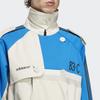 Adidas Originals Blue Version 83-C Colorblock Double-Breasted Belted Long Sleeve Coat Men Outerwear IA2466