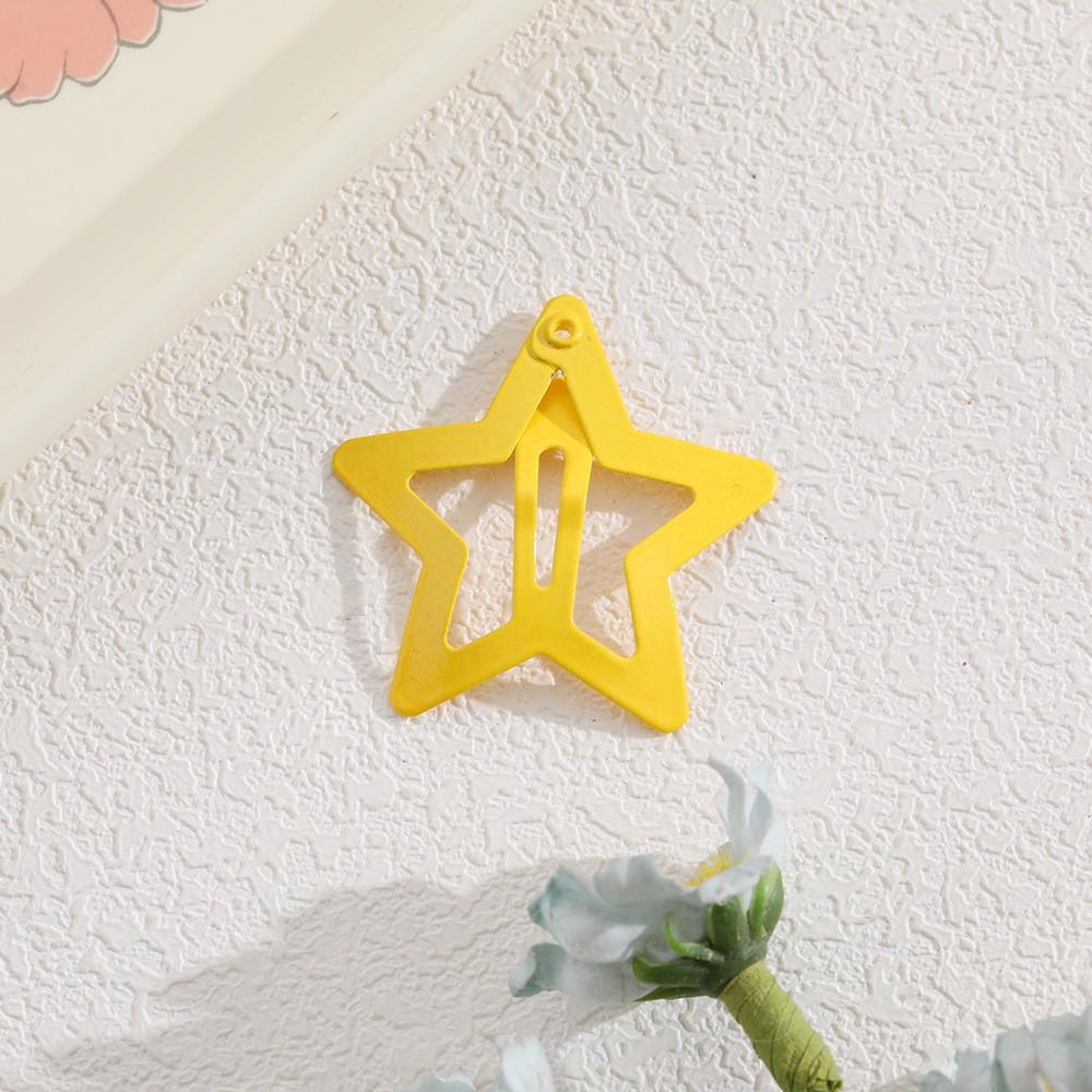 Children's Candy Color Star Hair Clips - Small Size BB Bangs Accessories