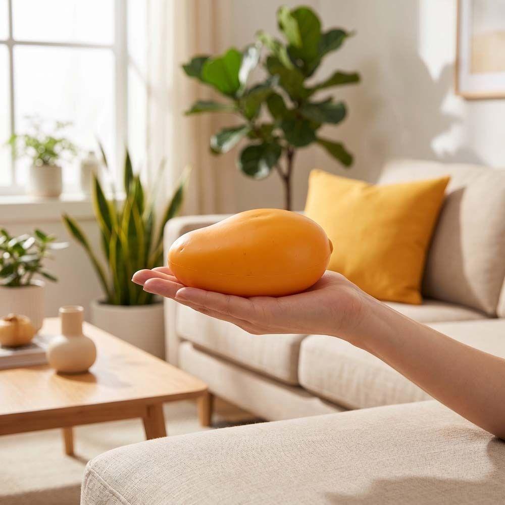 Fast Rebound Mango Squeeze Model Super Soft Simulation Fruit Pinch Mango Squishy Toy  Classroom