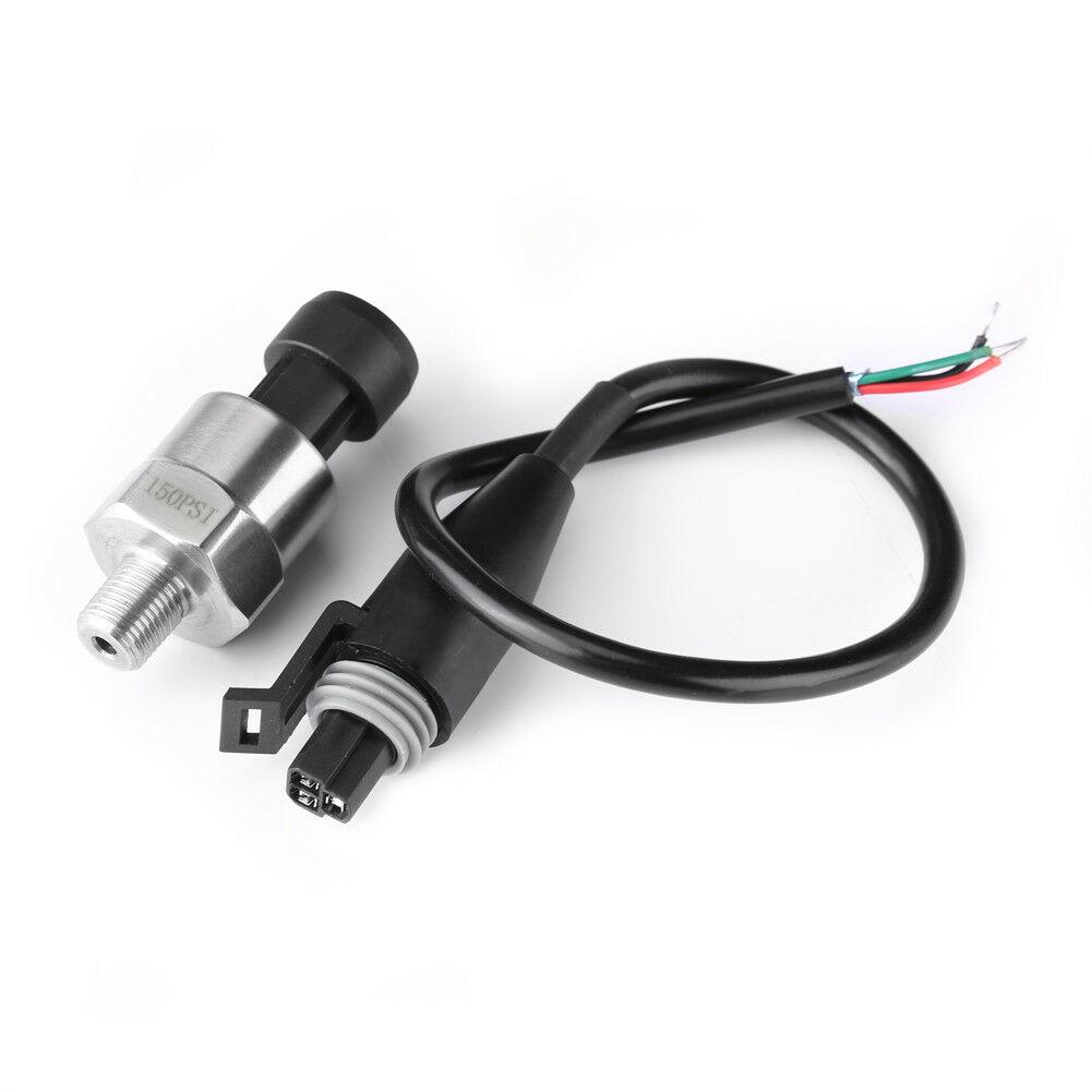 Pressure Transducer Sender Sensor Stainless Steel for Oil Fuel Air Water (150PSI)
