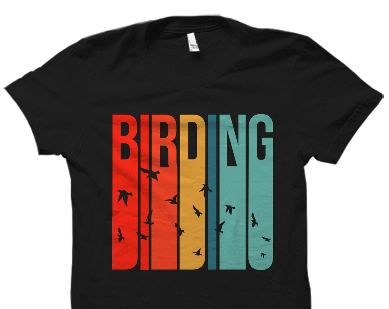 Bird Lover Gift. Bird Addict Shirt. Bird Lover Shirt. Bird Addict Gift. Bird Watcher Shirt. Bird Watcher Gift. Birding Retro Shirt #OS2404 2XL