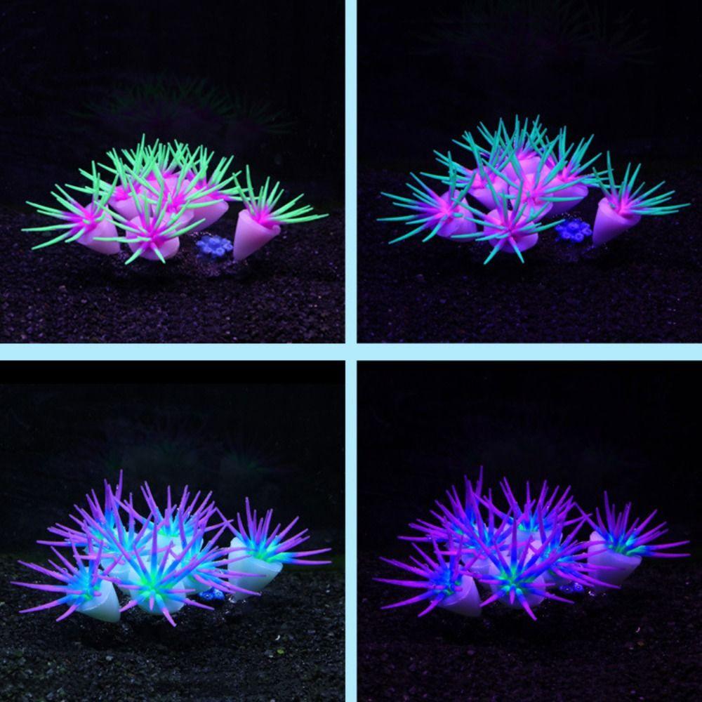 Silicone Artificial Coral Soft Aquatic Plants Fish Tank Landscaping Underwater Decor