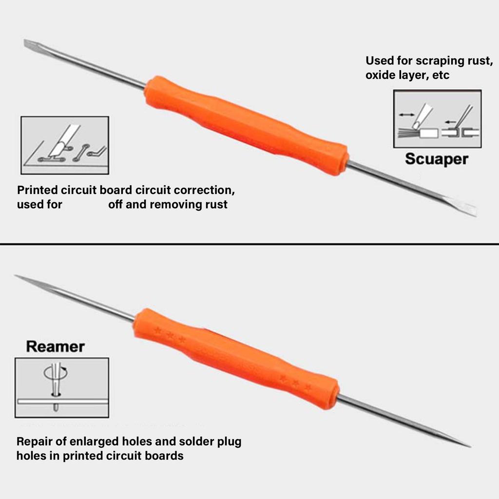 6Pcs Electronic Heat Assist Repair Tool Double Sided Soldering Aid Repair Tools Welding Assist Disassemble Tool