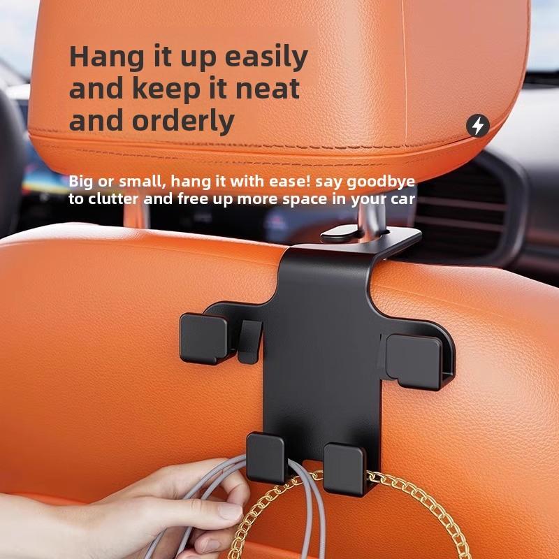 Portable Metal Multifunctional Hook Phone Holder Without Installation For Car