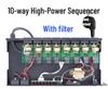 Universal Sequencer Power Controller with 8, 9, 10, 16-Socket Protection for Stage, Conference, and KTV.