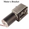 5882-50 DC12V 24V Strong Torque Gearmotor Metal Turbo Worm Gearbox Engine Reversed Low Speed 200kg Self-Lock Worm DC Gear Motor