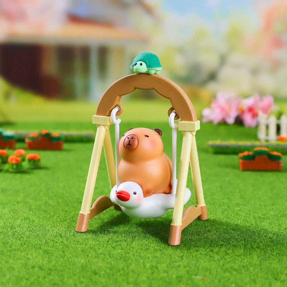Lying Sitting Capybara Anime Figure Random Type Capybara PVC Model Capybara Figure Toys  Children