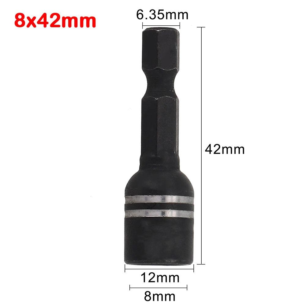 

Durable 8mm Magnetic Nut Screwdriver DIY Anti-slip Hex Shank Driver Wrench for Power Drills Drivers Kit