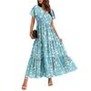 Women's Flowy Dresses Women's Summer Dresses Casual Short Sleeve Maxi Dresses Formal Maxi Dresses