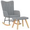 VidaXL Chaise à Bascule avec Tabouret Siège de Relaxation Fauteuil de Salon Salle de Séjour Siège de Salon Maison Intérieur 327622