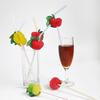 Yousheng 50Pcs Fruit Disposable Drinking Straw Wedding Birthday Party Decoration Favors