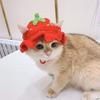 Pet Headgear Cat and Dog Knitted Hat Cospaly Props Headwear Funny Transformation Clothing