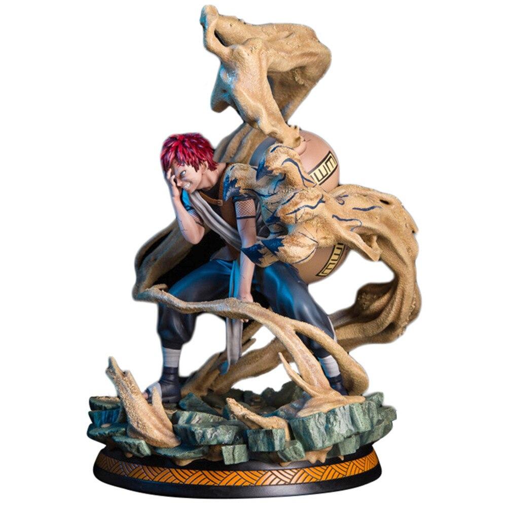 Naruto Shippuden Anime Model Suna Noshukaku Ichibi Sabaku No Gaara Gk Action Figure 25cm Pvc 1 /6 Statue Collectible Toy