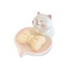 Pastel Pink White Cat Soap Dish With Drainage Soap Container Lucky Cat Soap Case  Household Use