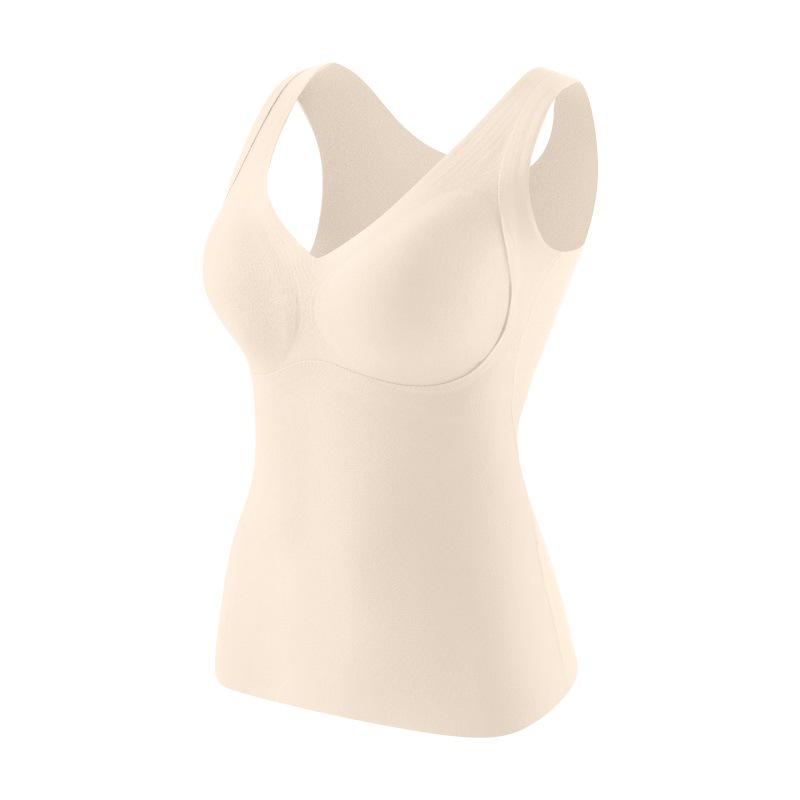 

Женский бесшовный теплый жилет с фиксированными нагрудными накладками для осени и зимы L (50-60kg)