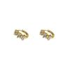 Sterling Silver Rectangle Zircon Round Hoop Earrings for Women Trendy Geometric Fine  Light Luxury Accessories