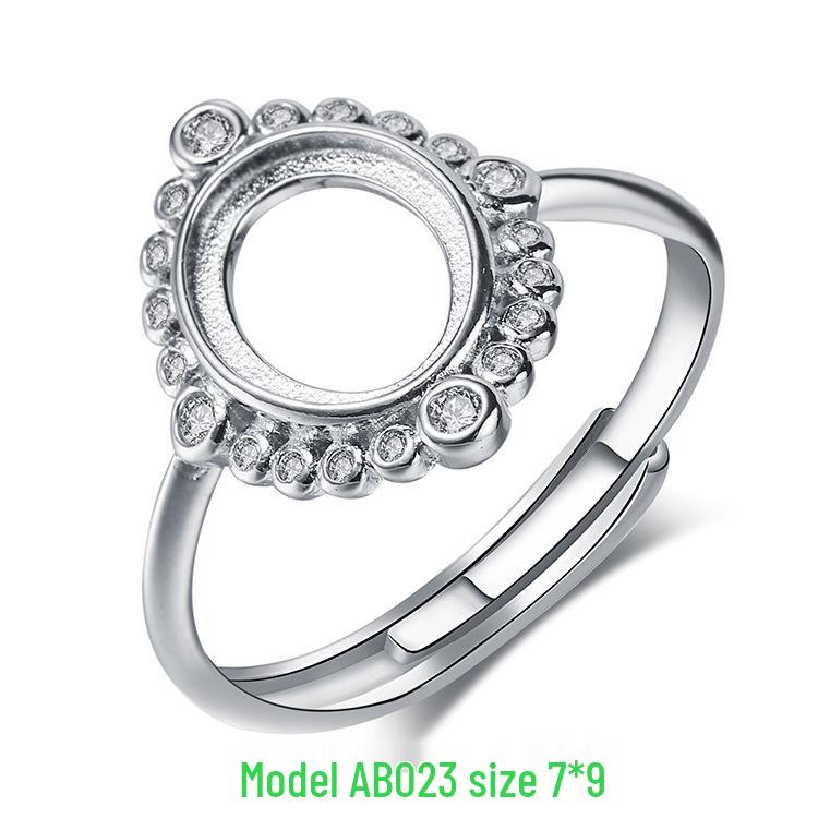 

Овальные оправы для колец из серебра с покрытием 18-каратным золотом для мужчин и женщин с инкрустацией жадеитом и янтарем Adjustable Open Size