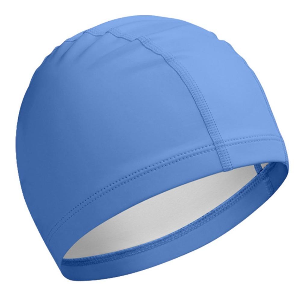 Soft Comfortable PU Swimming Cap Waterproof Bathing Cap Universal Swim Cap  for Men/Women Long Hair