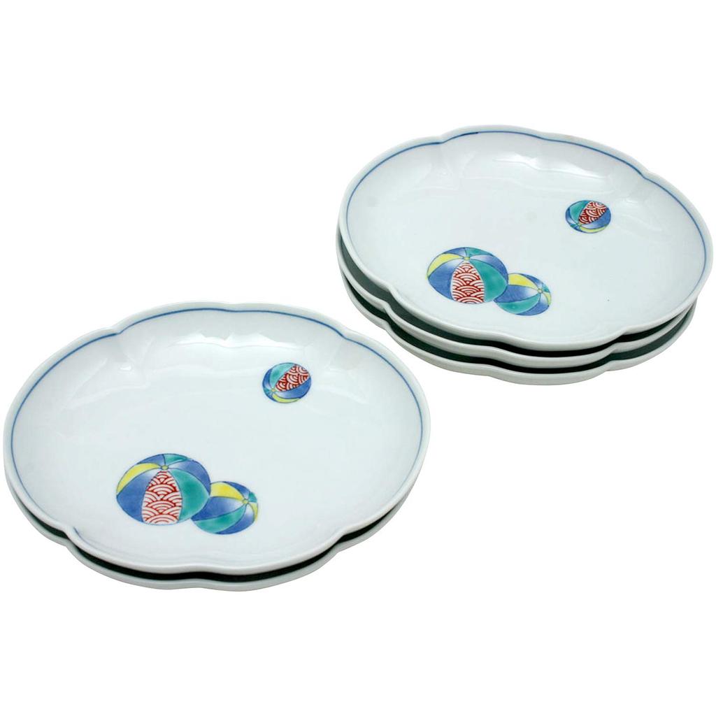 Arita ware Kazan kiln Balloon Wooden Plate Set 52636