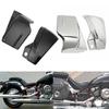 Chrome,Gloss Black Motorcycle Battery Side Fairing Cover ABS Plastic for Honda Magna VF 750 VF750C 1994-2004 CT