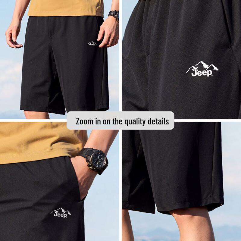 JEEP Men's Summer Loose Fit Athletic Shorts