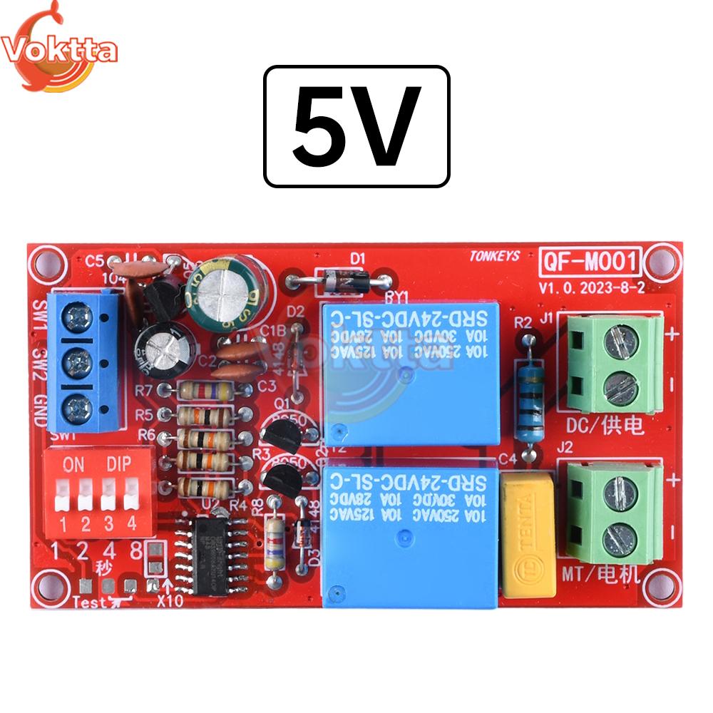 DC-Zeitrelais Stromversorgung Schaltschutzrelais Modul DC-Motorsteuerplatine Vorwärts- und Rückwärtsrelaisplatine Zeitschaltmodul 5V 12V 24V