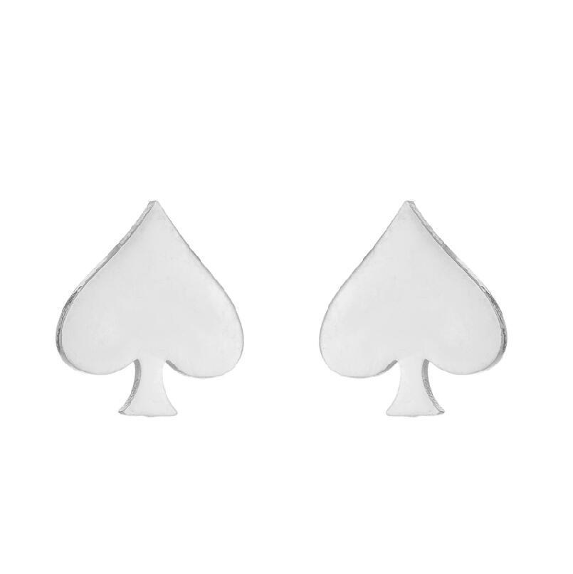 Minimalist Stainless Steel Heart & Sunflower Star Stud Earrings - "I Love You" Gesture