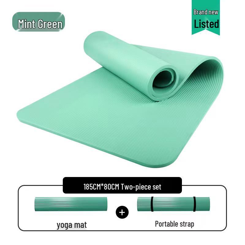 Men's Non-slip Beginner Yoga Mat - Thick, Wide, Long for Home Fitness
