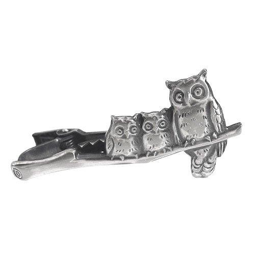 ISHOKUYA Animal Series Unique Tie Clip, Tie Clip, Tie Bar, Owl Family