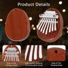 Portable Solid Wood 8 Key Mini Kalimba exquisite Finger Thumb Piano Musical good accessory Pendant Christmas Gift