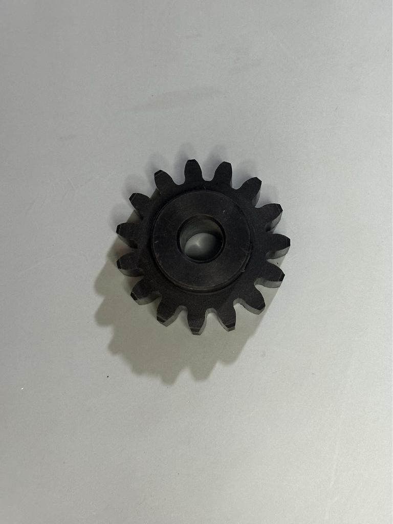 Xizhuo Punching Machine Accessories: Turbine Worm Gear, Rubber Roller, Bracket, and Brush Holder.