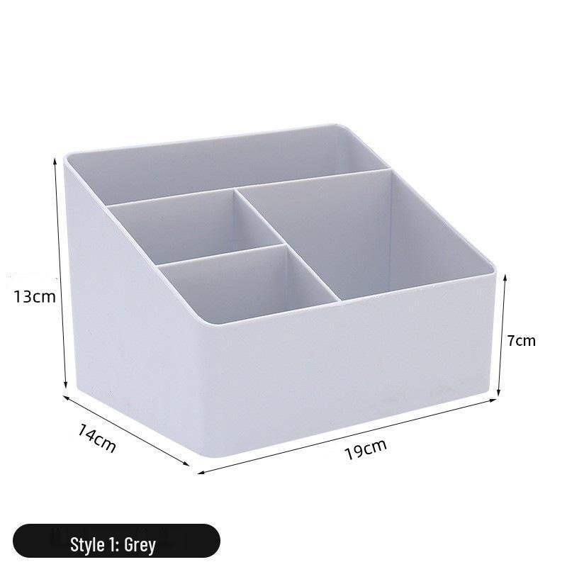 Trapezoidal Pen & Remote Holder: Desktop Organizer for Office Supplies & Makeup Brushes