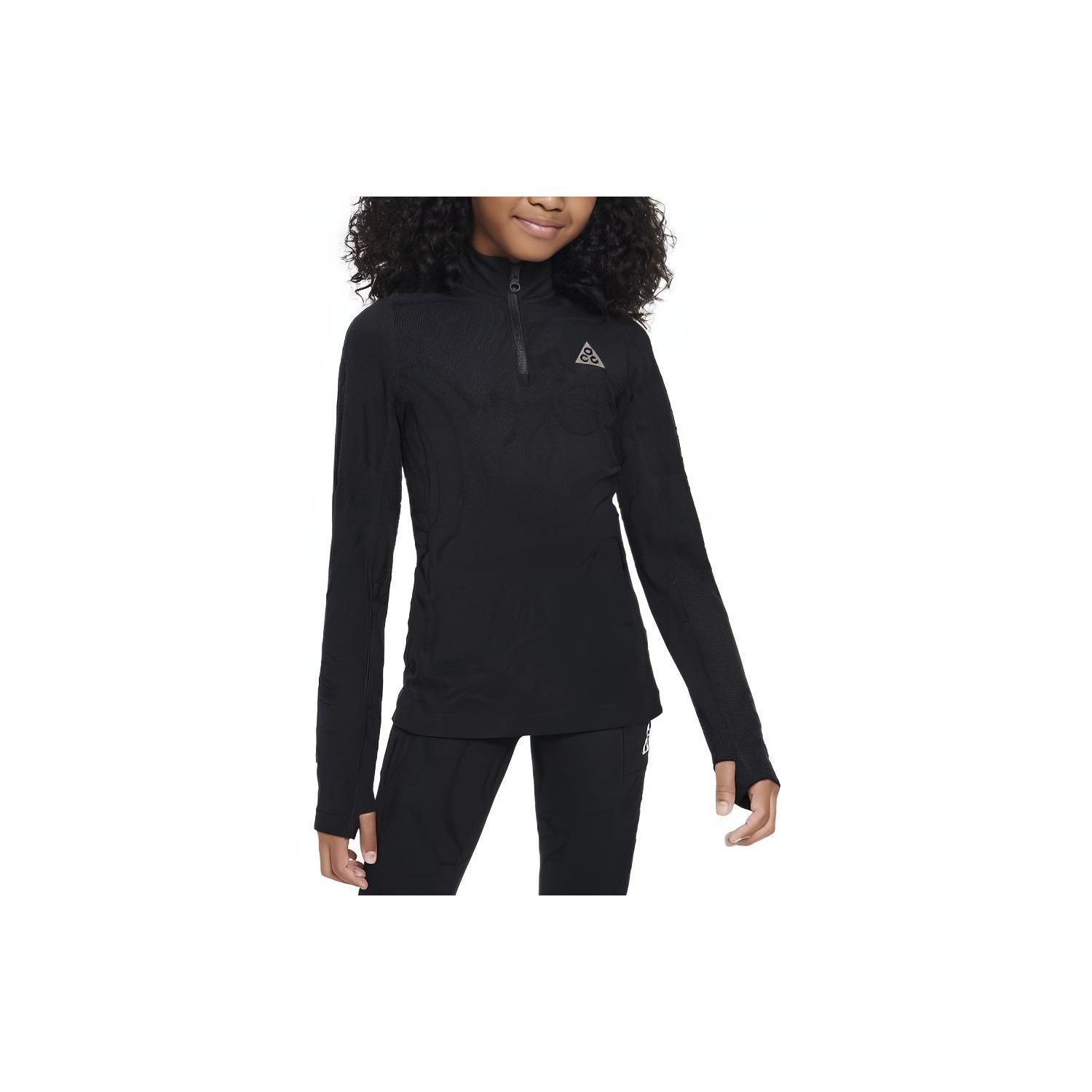 

Nike ACG Therma-FIT All Over Print Long Sleeve T-Shirt Kids Tops Black FD2871-010 S