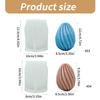 Spirals Geometric Candle Molds Silicone Mould Plaster Molds Epoxy Resin Molds Baking Molds for Chocolate Decorations