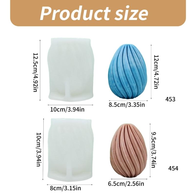 Spirals Geometric Candle Molds Silicone Mould Plaster Molds Epoxy Resin Molds Baking Molds for Chocolate Decorations