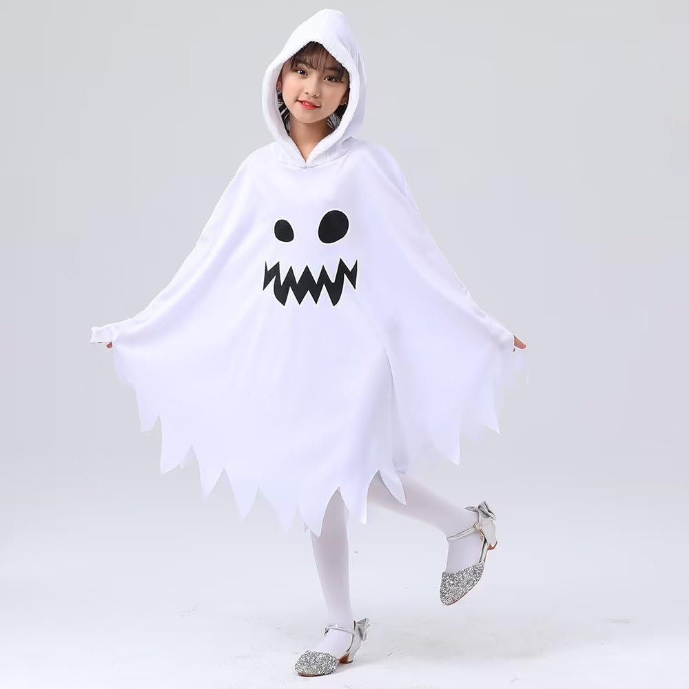 Halloween Cloak for Demon Photo Costume [Cos Kingdom] Kids, Ghost, Face, Prank, White, Fashion, Luminous, Gift, Disguise, Disguise, Shoot, Cute,