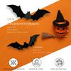 TDHDIKE Halloween Decorations Bats Wall Decor Halloween Party Decorations Indoor Outdoor Decor Supplies, 64 Pcs Reble PVC 3D Black Bats Stickers for