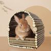 Rabbit House Teeth Grinding Natural Wood Branches Weaving Hut Chinchilla Nest Hamster Hideout Habitat Small Pet Supplies